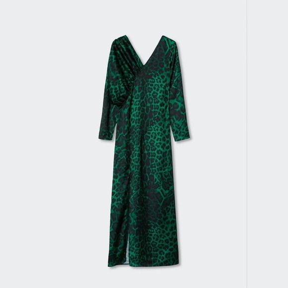 Mango Animal-print  fluid dress - Picture 7 of 7